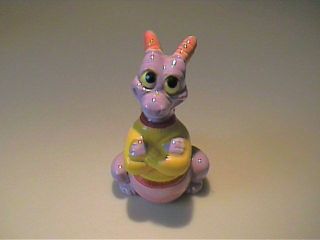 Vintage 1982 Ceramic Disney Figment The Purple Dragon - Japan