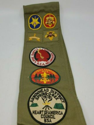Vintage 1970’s Boy Scouts Of America Bsa Merit Badge Sash Merit Badges