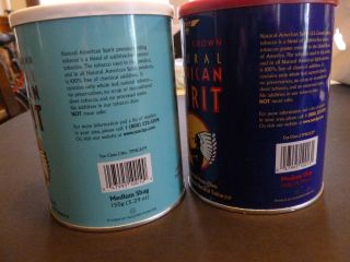 2 American Spirit Tobacco Tins/ Canister Craft EMPTY 2