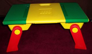 Lego Folding Lap Tray Table Building & Storage Collapsible Legs Full Of Legos