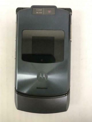 Motorola Razr V3 Vintage Flip Phone Silver At&t - (our Stock 102295)