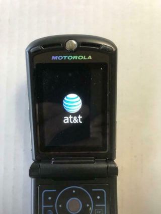 Motorola RAZR V3 Vintage Flip Phone Silver AT&T - (Our stock 102295) 2