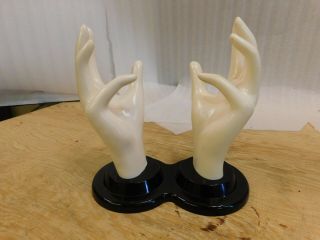 Vintage 1990 E&b Giftware Double Mannequin Hand Jewelry Ring Photo Prop Disply