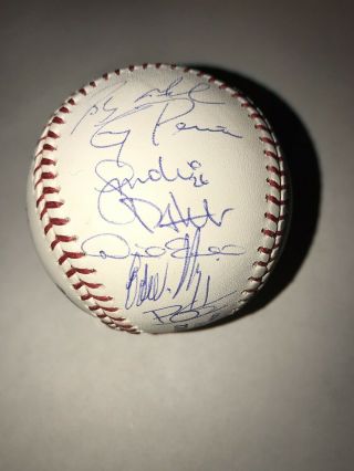 2008 Yankees Team Signed MLB Yankee Stadium Final Year Commemorative Baseball LE 2