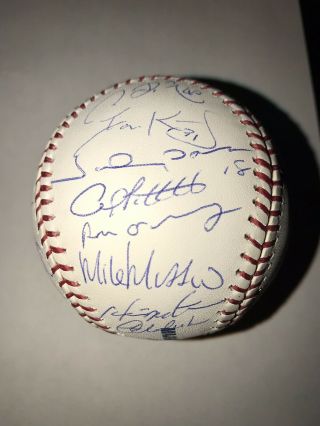 2008 Yankees Team Signed MLB Yankee Stadium Final Year Commemorative Baseball LE 3