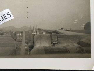 1945 Vtg Ww2 Airplane Photo Military Aircraft Blythe California Auxiliary Field