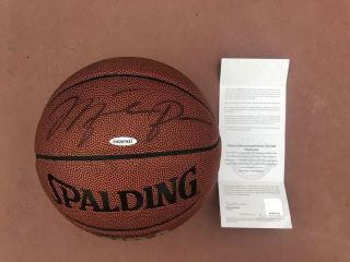 Michael Jordan Autographed Spalding Basketball Uda Upper Deck Signed Ball