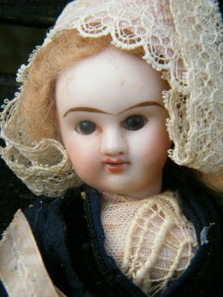 Rare Small Antique French Etienne Denamur Doll 8 Inch All