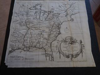 Antique Map " A Accurate Map Of The English Plantations In America.  "
