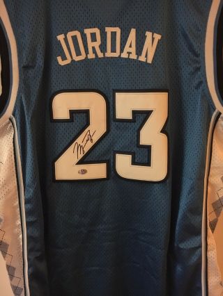 Michael Jordan Signed Jersey/with Autograph North Carolina Tar Heels