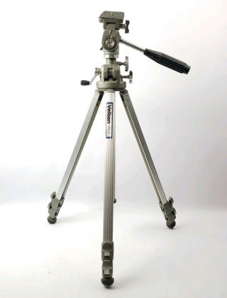 Velbon Vs - 3 Vintage Professional Aluminum Camera/video Tripod 25 " - 60 " Height