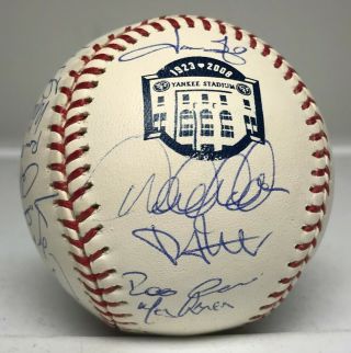 2008 Yankees Team 30x Signed Baseball W/ Jeter Rivera Mussina Arod,  Steiner