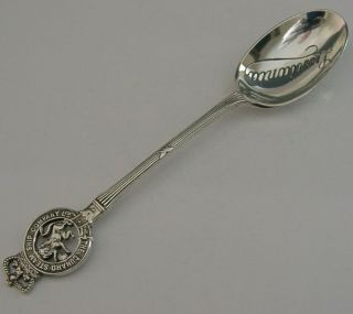 Solid Silver Rms Lusitania Cunard White Star Line Spoon Antique 1910