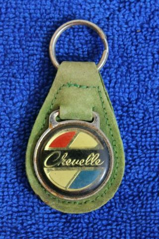Vintage Leather Chevrolet Chevelle Key Fob Key Chain Key Ring Badge Accessory Ss