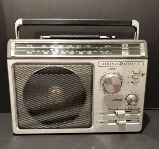 Vintage Ge Am - Fm Radio Model 7 - 2881c “superradio Cub” -, .