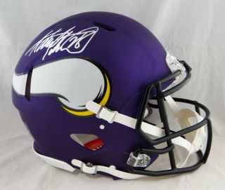 Adrian Peterson Autographed Vikings F/s Speed Authentic Helmet - Beckett Auth S
