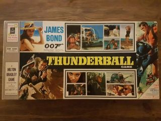 Thunderball James Bond 007 Board Game By Milton Bradley Vintage 1965 Rare
