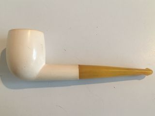Real Block Meerschaum Estate Pipe With Case Made In Austria Vintage