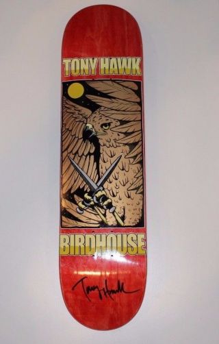 Skateboarding Legend Tony Hawk Signed Birdhouse Skateboard Deck W/coa 900 Knight
