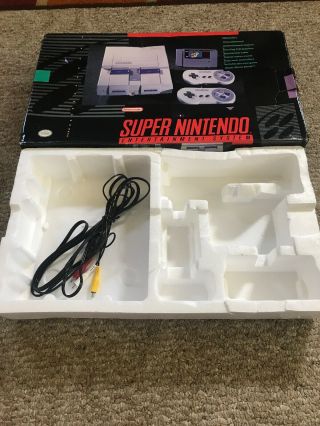 Vintage Nintendo Nes Box Only Packaging 1991 Mario Includes One Cord 90’s