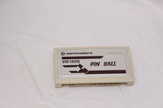 Vintage Commodore Vic - 20 Computer Pinball Cartridge Vic - 1920