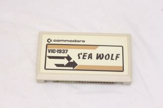 Vintage Commodore Vic - 20 Computer Sea Wolf Cartridge Vic - 1937