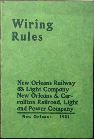 1911 Orleans Railway & Light Company N.  O.  & Carrollton R.  R.  Light & Power