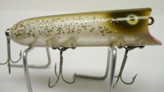 Vintage Fishing Lure,  Heddon Lucky 13,  Silver Flitter,