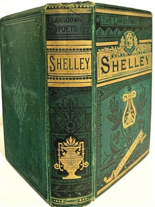 C1880 Antique Victorian Fine Binding Edition Of Percy Bysshe Shelley 