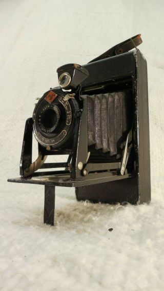 Agfa Billy 2 Record Vintage Folding Camera With Leather Case