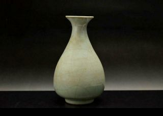 Chinese Song Dynasty Guan Kiln Vase 北宋官窯玉壺春瓶 / H 21[cm] Qing Ming Bowl Pot