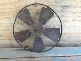 Vintage Equipment Belt Driven Fan - Possibly From A Tractor