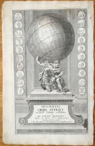 Koehler Atlas Title Page Orbis Antiqui 1720
