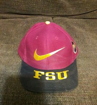 Florida State University Fsu Nike Adjustable Cap Hat