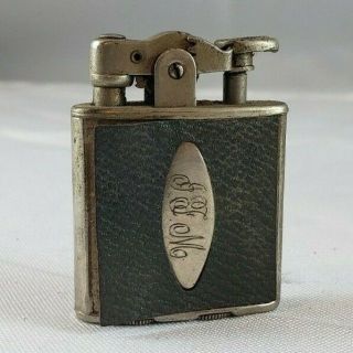 Vintage Ronson De - Light Cigarette Lighter Art Metal Engraved Ifm Tattered