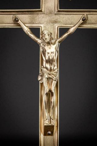 Altar Crucifix Bronze | Antique Church True Cross | Jesus Christ Crucifixion 24 