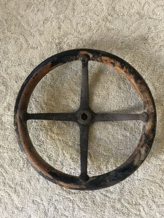Vintage Wood Wooden Steering Wheel Model T Ford 16” Diameter Antique Auto Early