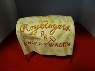 Vintage 1950’s Ideal ROY ROGERS Fix - It Chuck Wagon Accessories - Figures,  Canopy 2