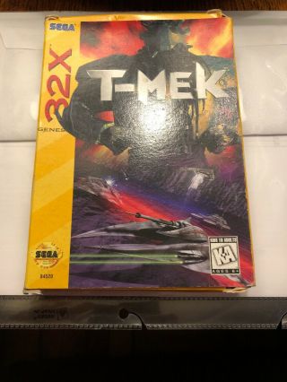 T - MEK (Sega Genesis 32X,  1995) Rare Vintage Video Game Box And Cartridge 2