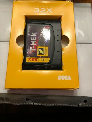 T - MEK (Sega Genesis 32X,  1995) Rare Vintage Video Game Box And Cartridge 3