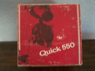 Vintage Quick 550 Spinning Reel For Heavy Duty Salt Water Fishing