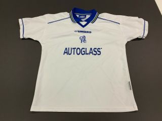 Vintage Chelsea Fc Umbro White Soccer Jersey - Youth Size 158cm - 12/13 Years