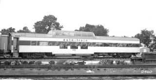 B&w Negative Auto - Train Railroad Dome Car 542 Sanford,  Fl 1974