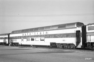 B&w Negative Auto - Train Railroad Full Dome Car 522 Sanford,  Fl 1981