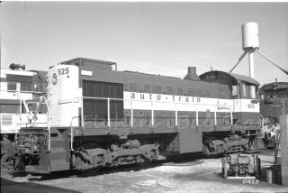B&w Negative Auto - Train Railroad Diesel Loco 625 Sanford,  Fl 1976