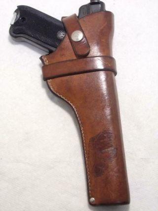96 Vintage Idaho Leather Loop Gun Holster For Ruger Mki Mkii.  22 Auto To 5.  5 "