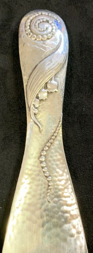 Antique Tiffany & Co Sterling Hand Hammered Early Art Nouveau Shoe Horn