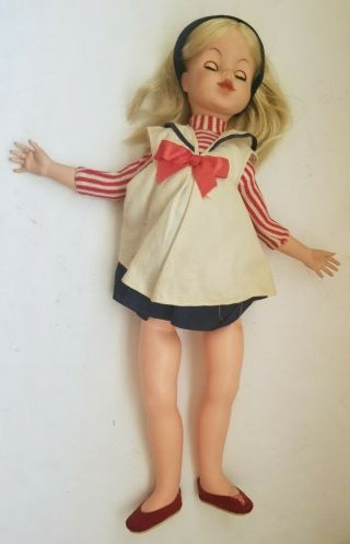 Eegee Vintage 1960s 23 " Blonde Puppetrina Doll