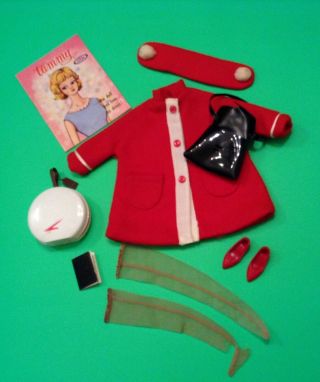 Htf Red Vintage Tammy Doll Model Miss Outfit Complete And Vcg