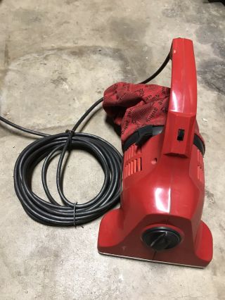Vintage Royal Dirt Devil Hand Vac Vacuum 103 Corded Red